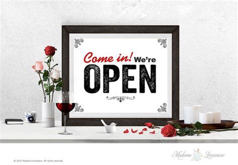 Open Signs Printable Sign Come In Were Open Instant