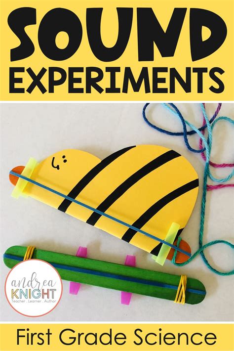 1st Grade Science Experiments Elementary Science Experiments Sound Experiments First Grade
