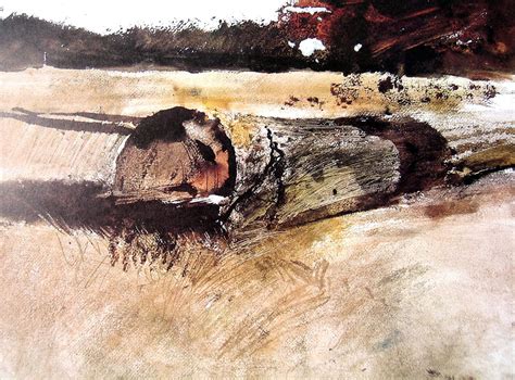 1976 Andrew Wyeth Print Sketch Study For Ground Hog Day