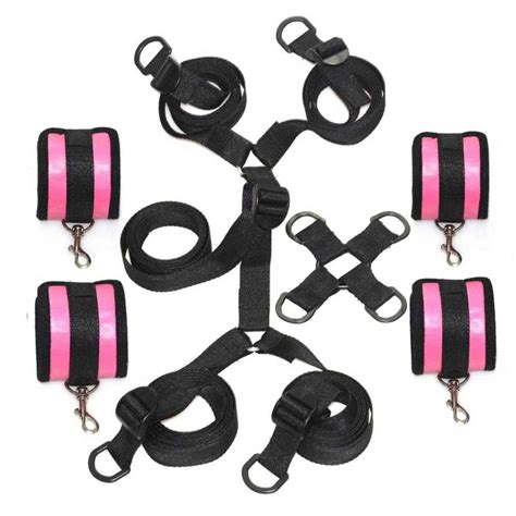 Nxy Sm Bondage Under Bed Bdsm Leather Bondage Handcuffs And Ankle Cuffs