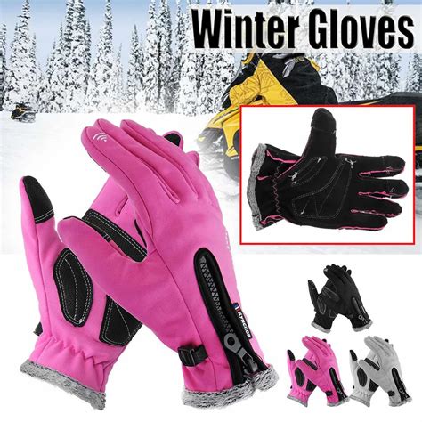 Winter Cycling Gloves TouchScreen Bike Gloves Thermal Windproof Warm Full Finger Waterproof