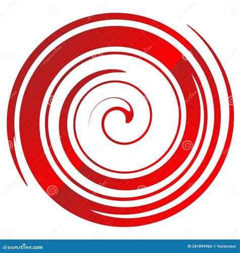 Spiral Swirl Twirl And Whirl Design Element Stock Vector