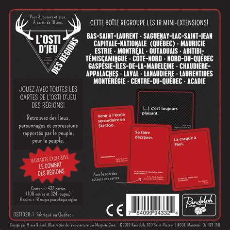 Jeu L'osti d'jeu des régions - available in french only | home