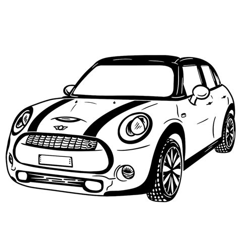 Mini Cooper Clip Art Digital Download Vehicle Illustration Etsy Uk