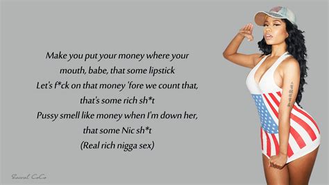 Nicki Minaj Rich Sex Lyrics Youtube