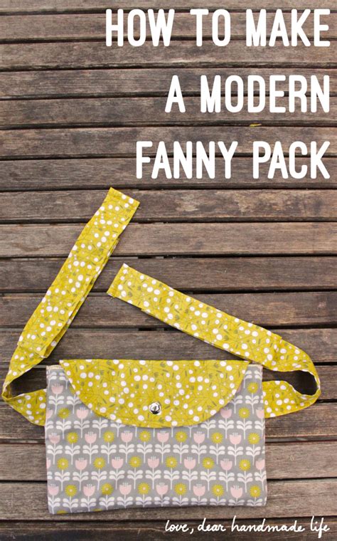 How To Sew A Modern Fanny Pack Dear Handmade Life