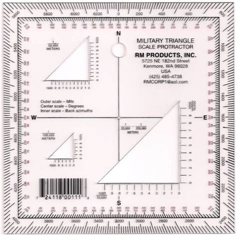 military triangle protractor