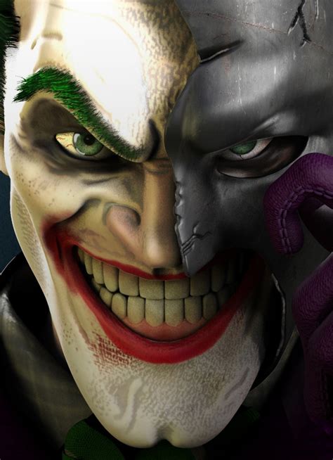 Download Wallpaper 840x1160 Joker Face Off Batmans Mask Dc Comics