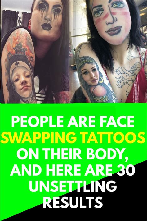People Are Face Swapping Tattoos On Their Body And Here Are 30 Unsettting Results