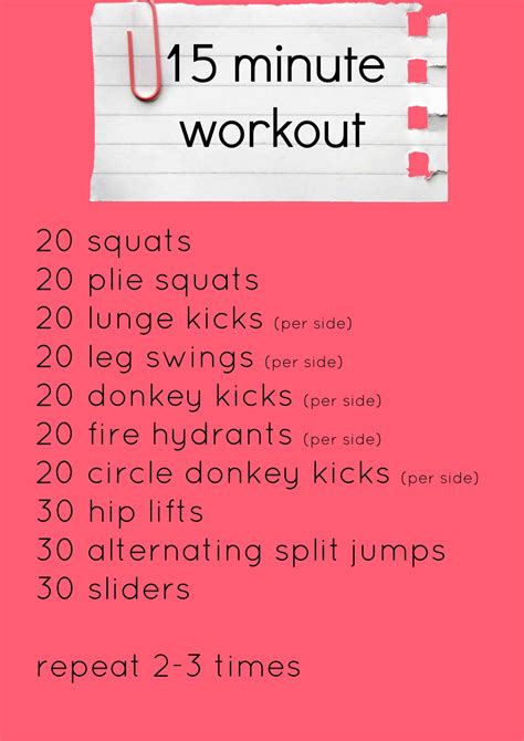 Free 10 Minute Workout