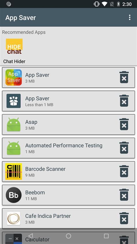 The app also comes with password unlock and other organization and safety features. App Saver for Android - APK Download