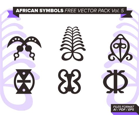 African Symbols Free Vector Pack Vol 5 Vector Art And Graphics