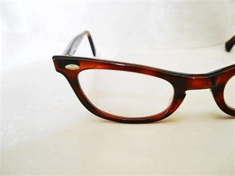 vintage mod cateye glasses 1960s tortoise by lunajunctionvintage