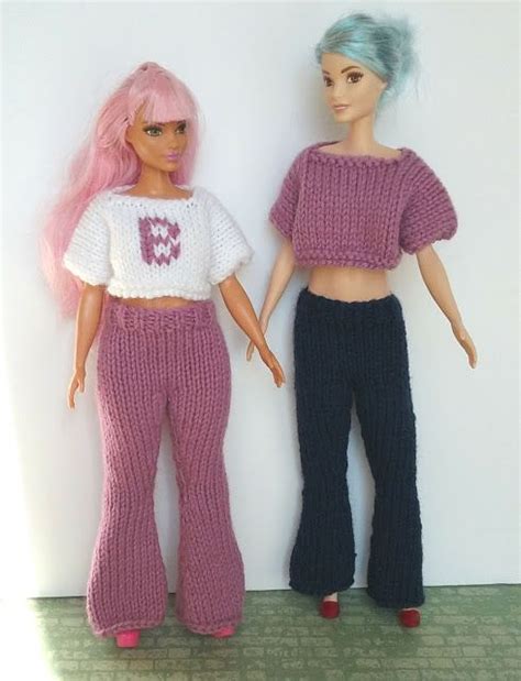 Linmary Knits Barbie Flares And Top Barbie Knitting Patterns