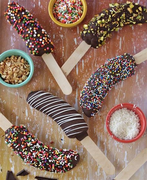 frozen banana pops are a healthy delicious way to stay cool this