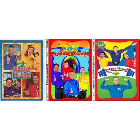 Buy The Wiggles 3 Pack Dvd Collection Wiggle House Celebration Getting Strong Starring Lachlan