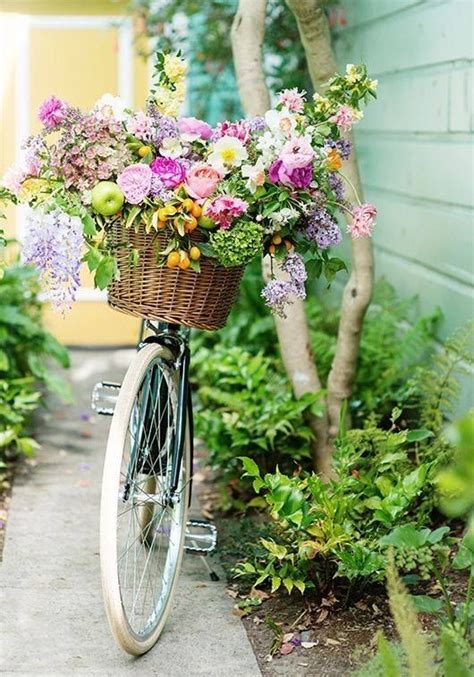 Bikes Baskets And Blooms Image By Becky In 2020 Spring Flowers