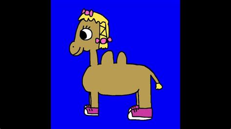 Sally The Camel From Barney In Blue Screen Animation Youtube