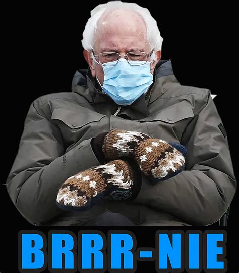 Brrrnie Bernie Mittens Meme Png Bernie Sanders Cold Etsy