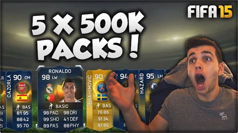 Fifa 15 5x 500k Tots Packs Huge Tots Pack Opening Youtube