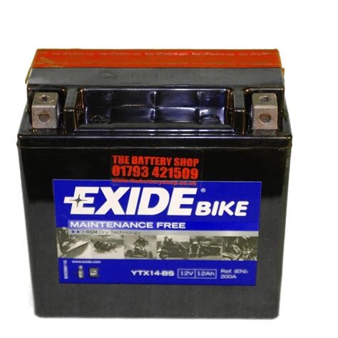 Free delivery and returns on ebay plus items for plus members. Exide ETX14-BS Motorcycle Battery 12v 12Ah 200A YTX14-BS