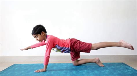 Kids Learn Yoga Tiger Pose Educational Video Youtube