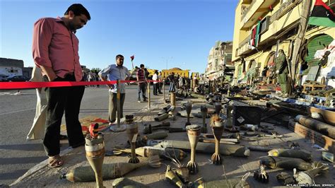 Bbc News In Pictures Unexploded Bombs On The Streets Of Misrata