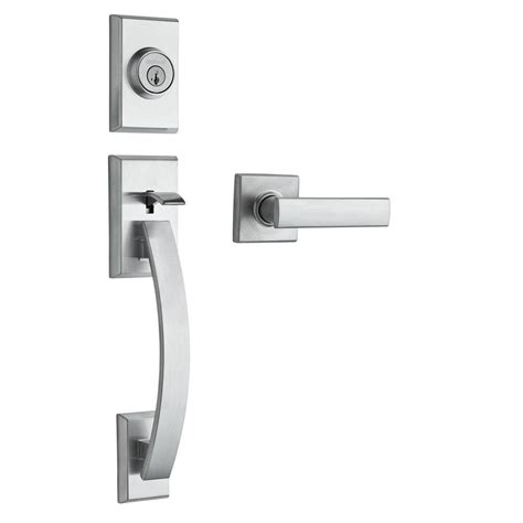 Check out our selection of entry and interior door handlesets from schlage, available in styles and finishes that will match any home decor. Kwikset Tavaris Satin Nickel Single Cylinder Door ...