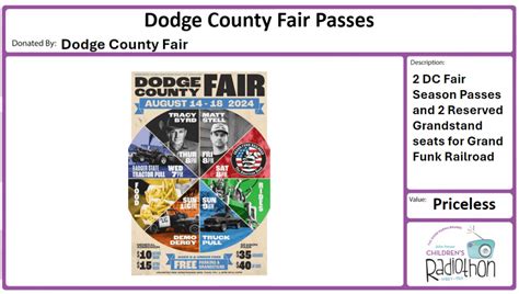 Am Am Dodge County Fair Passes And Reserved Seats For