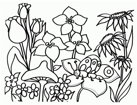 Desenho Sobre A Primavera Para Colorir
