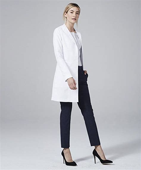 Womens Vera G Slim Fit M3 White Lab Coat By Medelita
