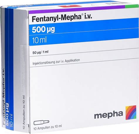Check spelling or type a new query. Fentanyl Mepha 500mcg/10ml i.v. 10 Ampullen 10ml in der ...