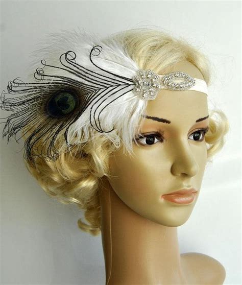 Flapper Feather Headbandthe Great Gatsby Headpiece 1920s Etsy 1920s