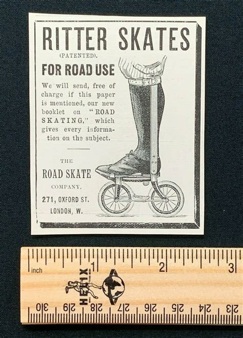 1897 Newspaper Clipping Ritter Road Skates The Road Skate Co London