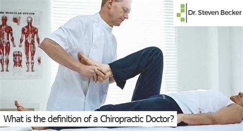 What Is The Definition Of A Chiropractic Doctor Chiropractor Los