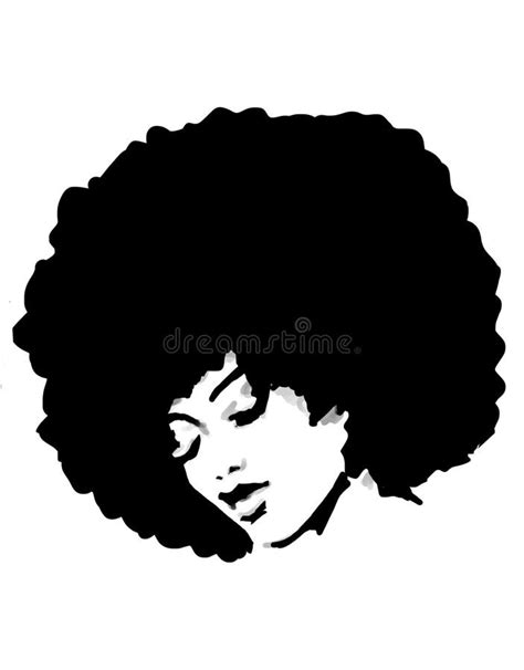 Logo African Woman Natural Afro Hair Stock Illustration Illustration
