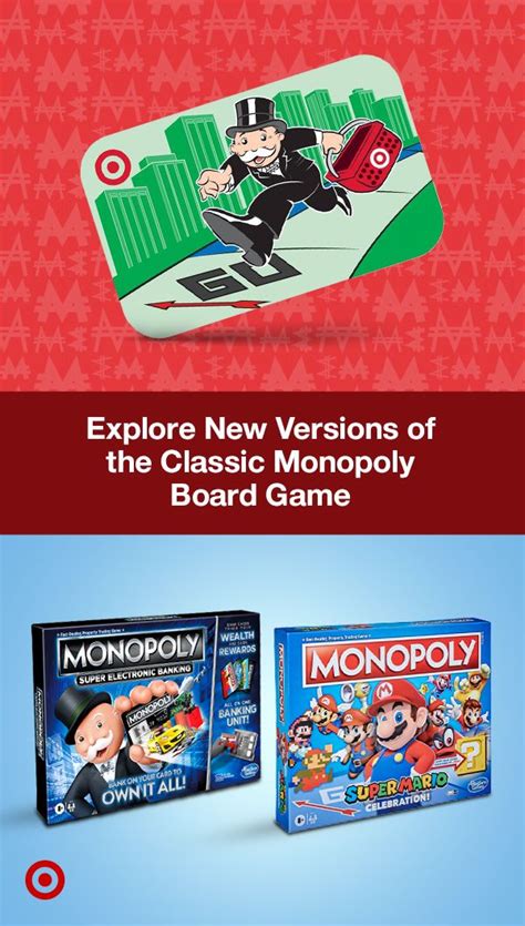 Weekly deals target is constantly running discounts and promotions on everything from toilet paper to smart tech. Monopoly Target GiftCard & Board Games in 2020 | Cat cross ...