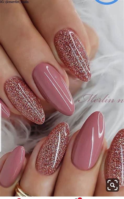 Dalila El Glitter Gel Nails Romantic Nails Nails Inspiration