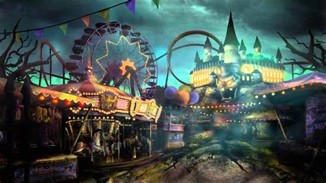 Halloween Amusement Park Wallpapers Wallpaper Cave