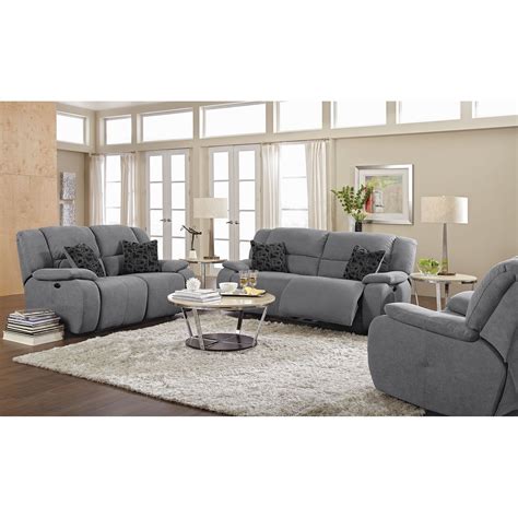 Gray Reclining Living Rooms And Sets Living Room Design Idea