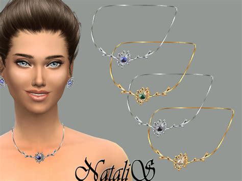 Flower Perl Necklace By Natalis At Tsr Sims 4 Updates