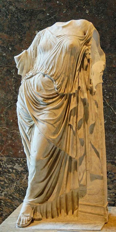 Years passed, and adonis grew into a handsome youth, more beautiful than any mortal ever beheld by human or divine eyes. Aphrodite leaning against a pillar - marble, Roman copy of ...