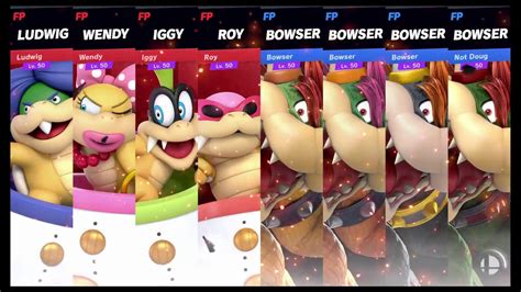 Super Smash Bros Ultimate Amiibo Fights Request 5034 Koopalings Vs Bowsers Youtube