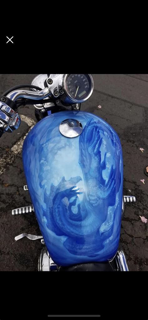 Blue Custom Motorcycle Paint Jobs Custom Motorcycle