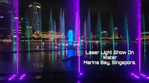 Laser Light Show On Water 2023 Marina Bay Sands Singapore Spectra