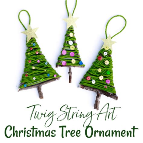 Easy String Art Christmas Tree Ornament I Can Teach My Child