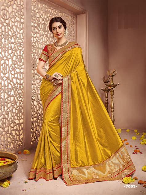 Price 238900 Inr Colour Golden Saree Fabric Art Silk Blouse Fabric Fancy Blouse Work