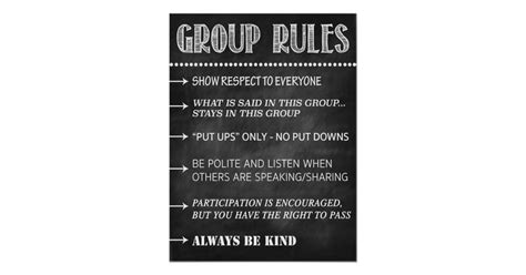 Counseling Group Rules Confidentiality Poster Zazzle