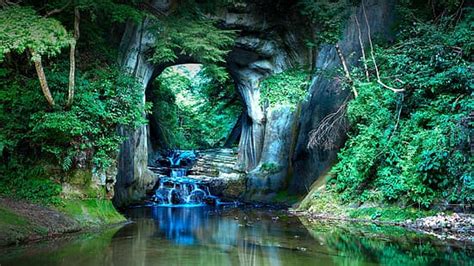Free Download Men Photography Landscape Nature Cave Glowworms Blue