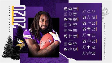 A Deep Dive Into The Minnesota Vikings 2020 Schedule Which Includes A